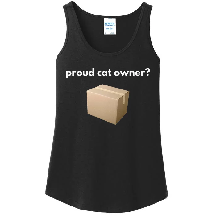 proud cat owner schrodingers cat funny Ladies Essential Tank