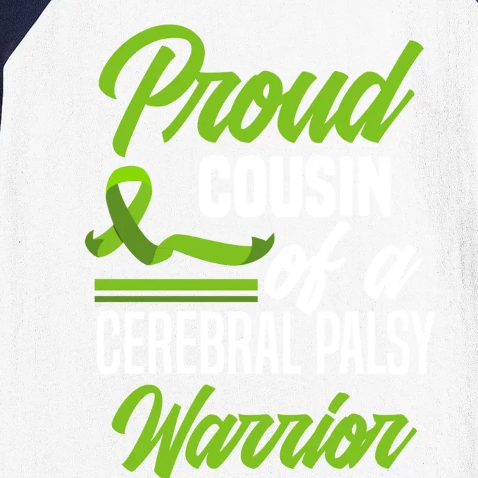 Proud Cousin Of A Cerebral Palsy Warrior Cerebral Palsy Gift Baseball Sleeve Shirt