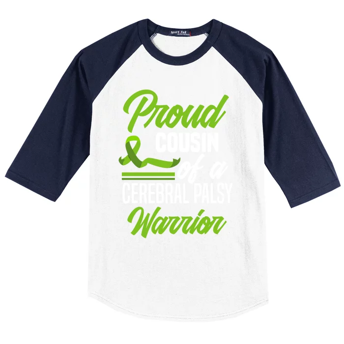 Proud Cousin Of A Cerebral Palsy Warrior Cerebral Palsy Gift Baseball Sleeve Shirt