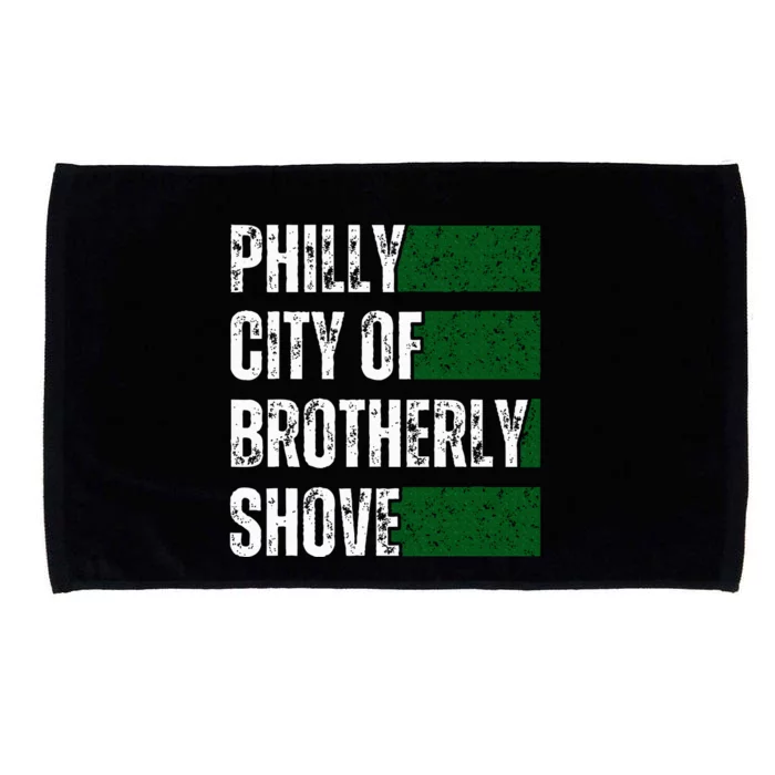 Philly City Of Brotherly Shove American Football Quarterback Microfiber Hand Towel