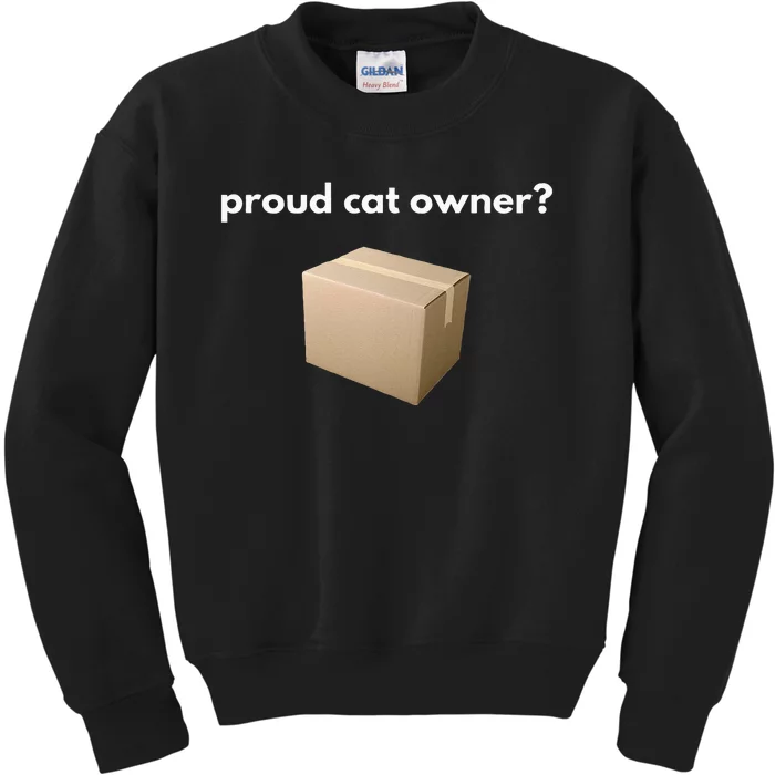 Proud Cat Owner Schrodingers Cat Funny Kids Sweatshirt