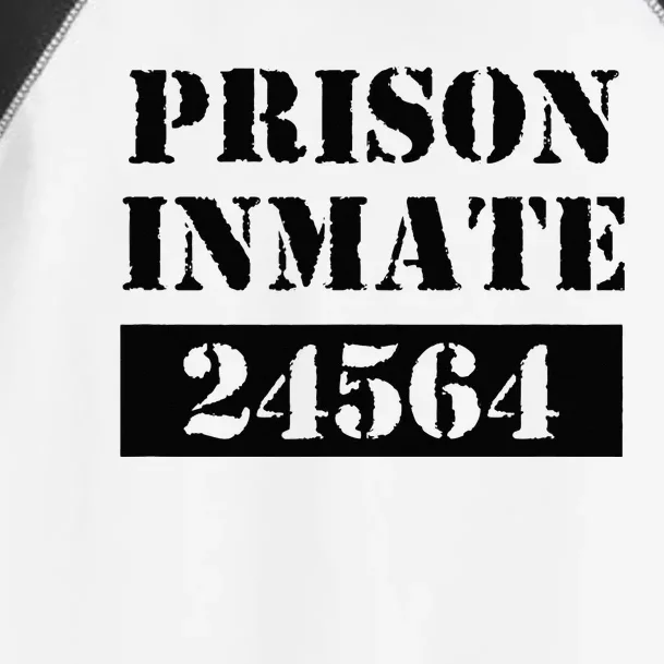 Prisoner Costume Orange Prison Uniform Halloween Jail Inmate Toddler Fine Jersey T-Shirt