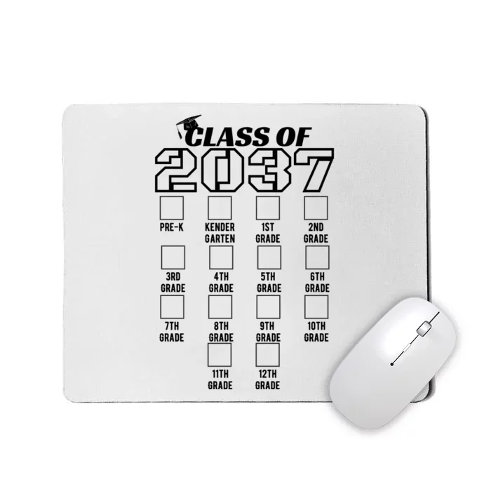 PreK Class Of 2037 First Day School Grow With Me Graduation Mousepad