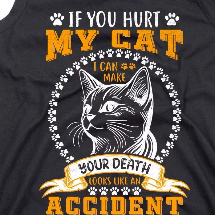 Protective Cat Owner Message Tank Top