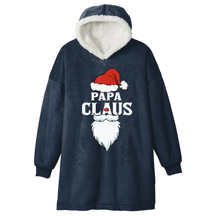 Papa Claus Outfit Santa Christmas Great Gift Hooded Wearable Blanket