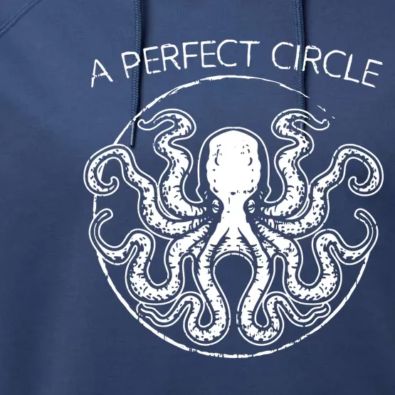 Perfect Circle Octopus Pi Day Performance Fleece Hoodie