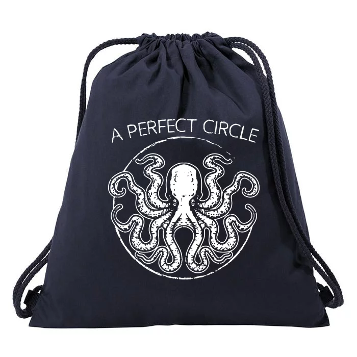 Perfect Circle Octopus Pi Day Drawstring Bag