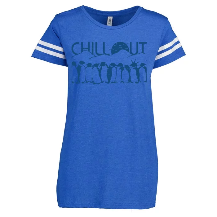 Penguins Chill Out Enza Ladies Jersey Football T-Shirt