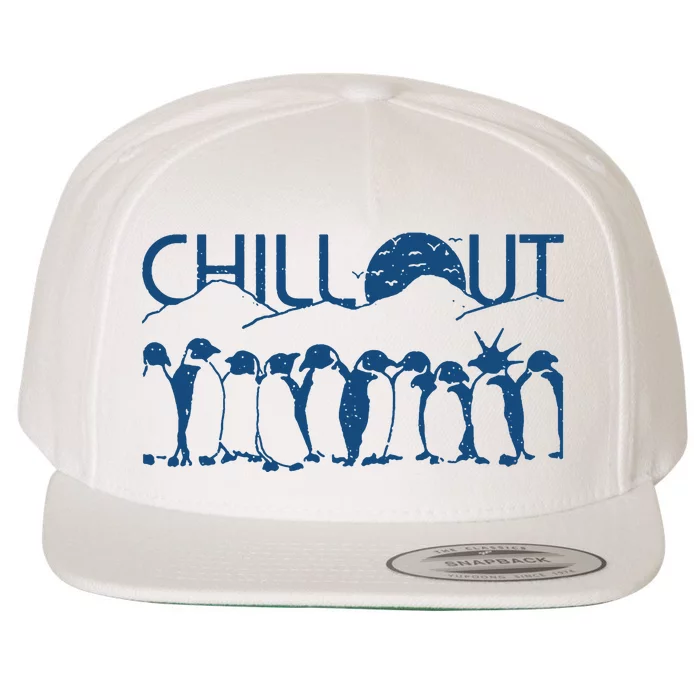 Penguins Chill Out Wool Snapback Cap