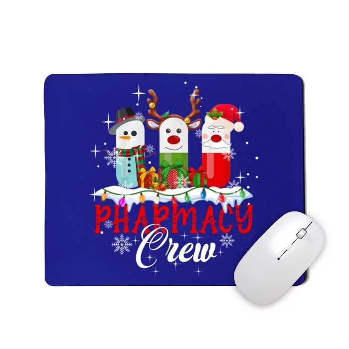 Pharmacy Crew Pharmacist Snow Reindeer Santa Pills Xmas Gift Mousepad