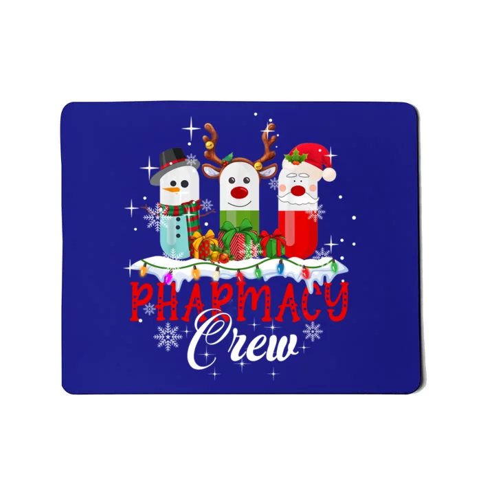 Pharmacy Crew Pharmacist Snow Reindeer Santa Pills Xmas Gift Mousepad