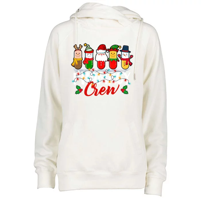 Pharmacy Crew Pharmacist Xmas Reindeer Technician Christmas Great Gift Womens Funnel Neck Pullover Hood