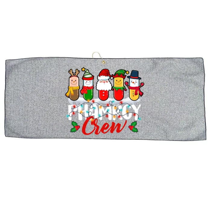 Pharmacy Crew Pharmacist Xmas Reindeer Technician Christmas Great Gift Large Microfiber Waffle Golf Towel