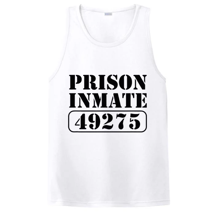 Prisoner Costume Prison Inmate County Jail Halloween Performance Tank