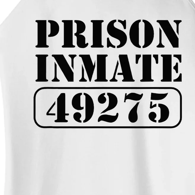 Prisoner Costume Prison Inmate County Jail Halloween Women’s Perfect Tri Rocker Tank