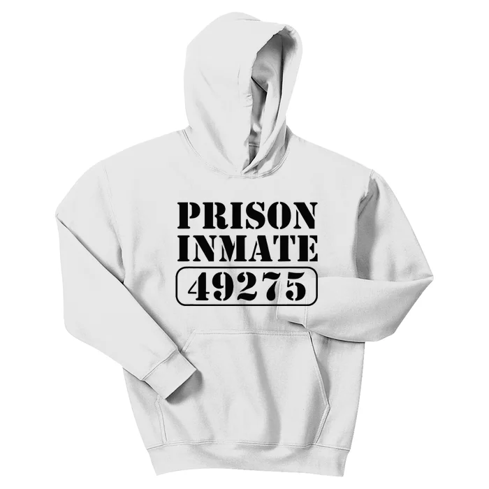 Prisoner Costume Prison Inmate County Jail Halloween Kids Hoodie