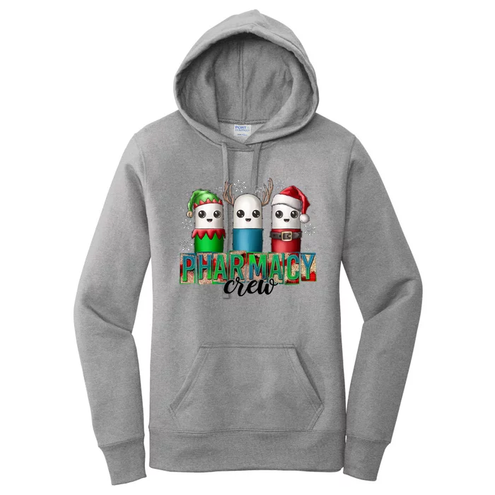 Pharmacy Crew Pharmacy Pill Merry Christmas Nurse Lover Cool Gift Women's Pullover Hoodie