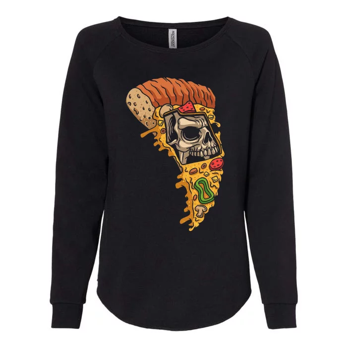 Pizza Chef Pizzazilla Skeleton X-ray Food Lover Womens California Wash Sweatshirt