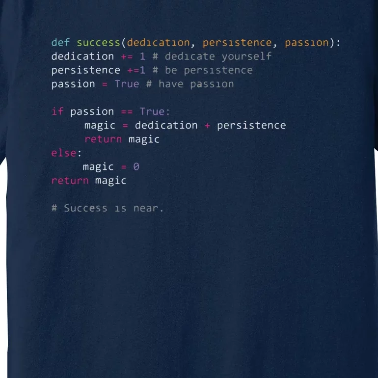 Python Code Programming Syntax Computer Geek Premium T-Shirt