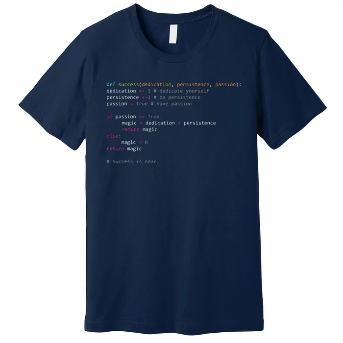 Python Code Programming Syntax Computer Geek Premium T-Shirt