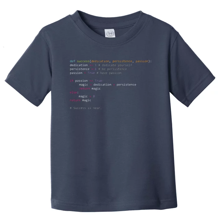 Python Code Programming Syntax Computer Geek Toddler T-Shirt