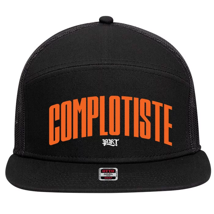 Prt Complotiste 7 Panel Mesh Trucker Snapback Hat