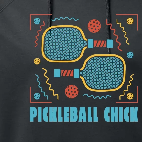 Pickleball Chick Performance Fleece Hoodie