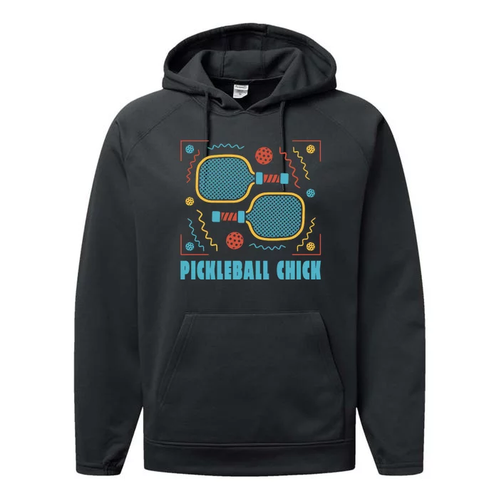 Pickleball Chick Performance Fleece Hoodie