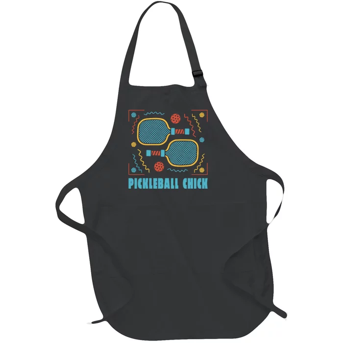 Pickleball Chick Full-Length Apron With Pocket