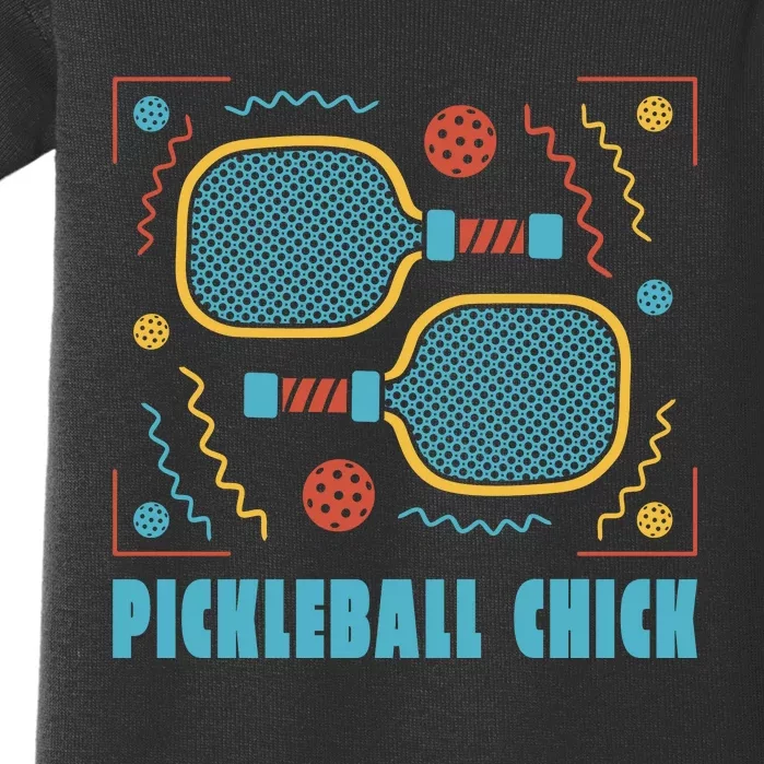 Pickleball Chick Baby Bodysuit