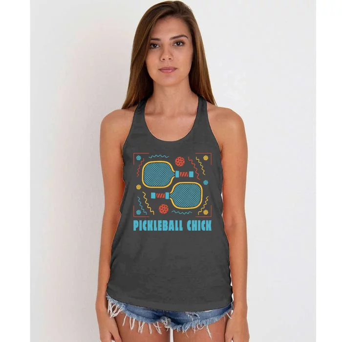 Pickleball Chick Women's Knotted Racerback Tank