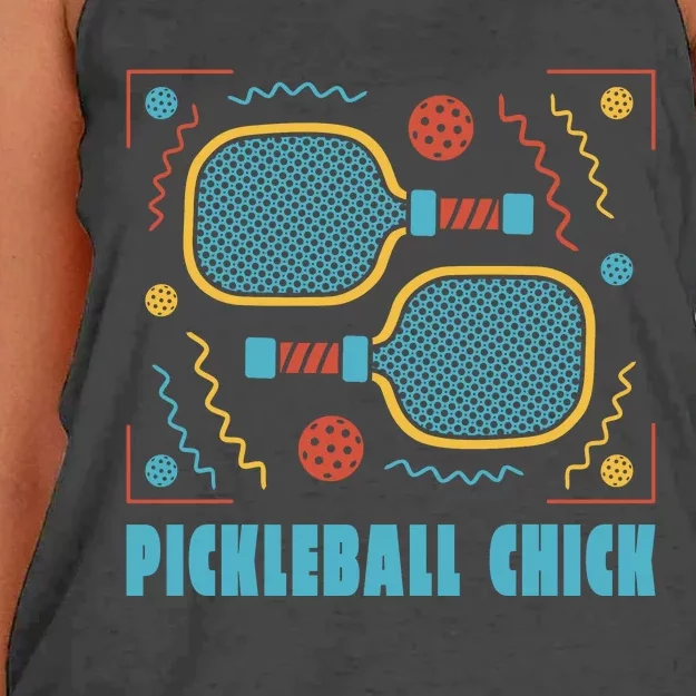 Pickleball Chick Women's Knotted Racerback Tank