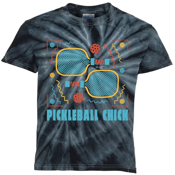 Pickleball Chick Kids Tie-Dye T-Shirt