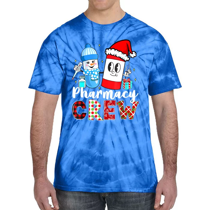 Pharmacy Crew Pill Rx Santa Hat Pharmacist Christmas Meaningful Gift Tie-Dye T-Shirt