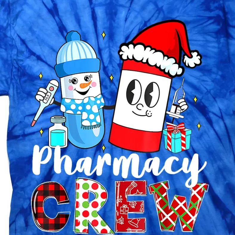 Pharmacy Crew Pill Rx Santa Hat Pharmacist Christmas Meaningful Gift Tie-Dye T-Shirt