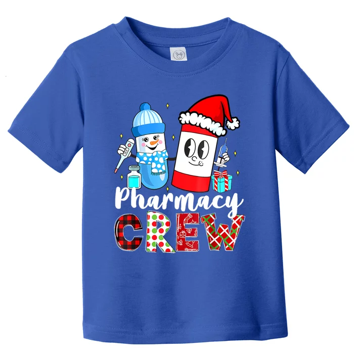 Pharmacy Crew Pill Rx Santa Hat Pharmacist Christmas Meaningful Gift Toddler T-Shirt