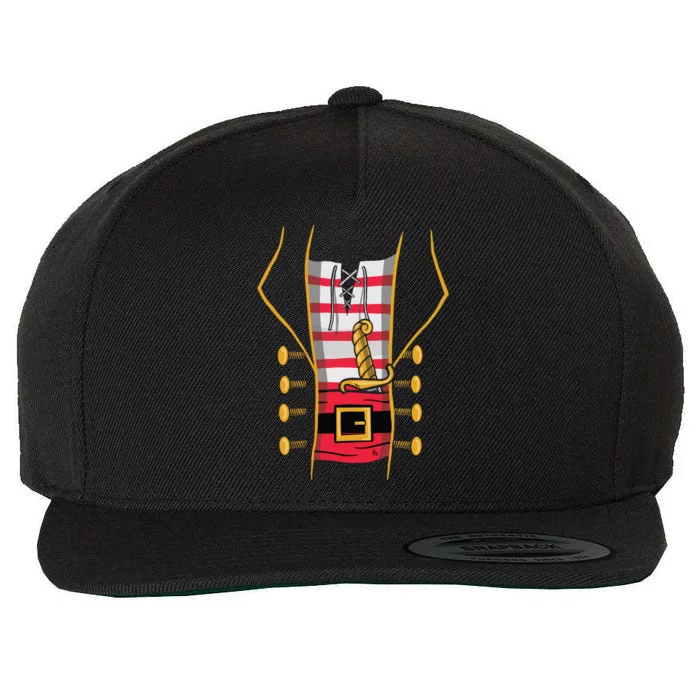 Pirate Costume Wool Snapback Cap