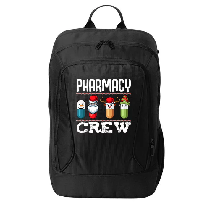 Pharmacy Crew Pills Christmas Pharmacist Medicine Funny Gift City Backpack