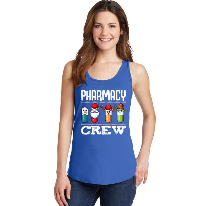 Pharmacy Crew Pills Christmas Pharmacist Medicine Funny Gift Ladies Essential Tank