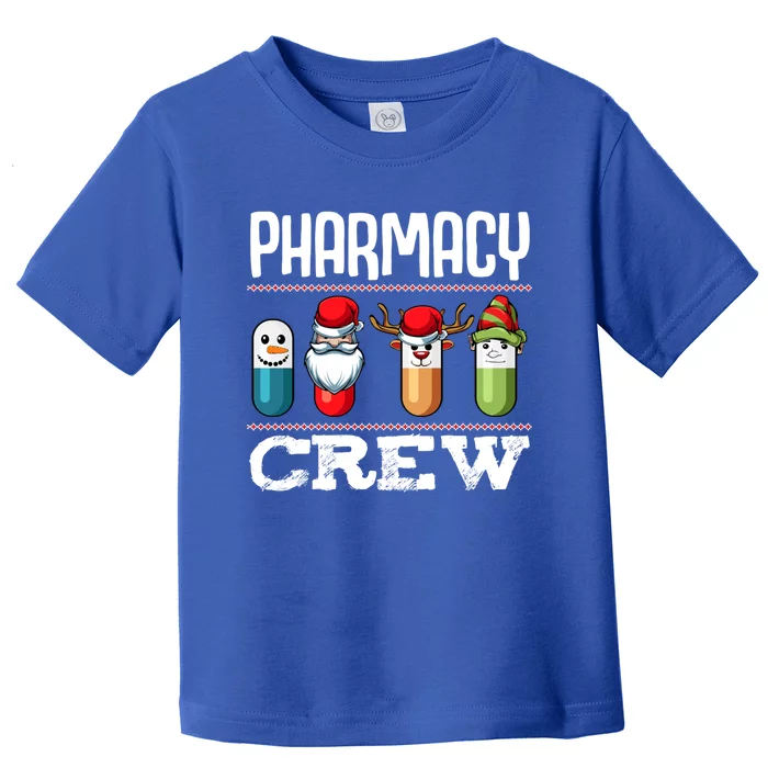 Pharmacy Crew Pills Christmas Pharmacist Medicine Funny Gift Toddler T-Shirt