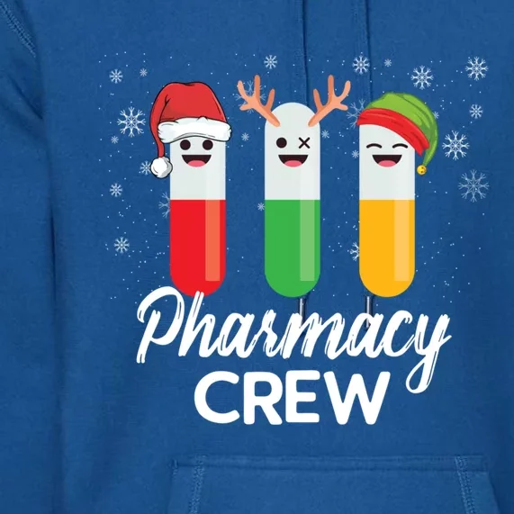 Pharmacy Crew Pills Merry Christmas Santa Funny Pharmacist Gift Premium Hoodie