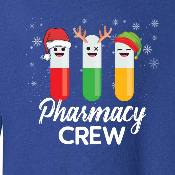 Pharmacy Crew Pills Merry Christmas Santa Funny Pharmacist Gift Toddler Sweatshirt