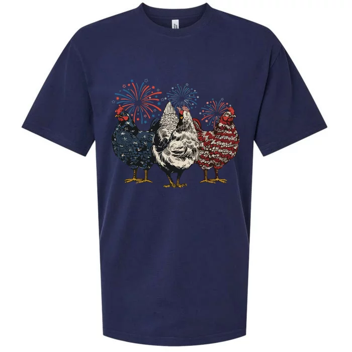 Patriotic Chicken Sueded Cloud Jersey T-Shirt