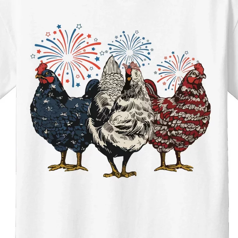 Patriotic Chicken Kids T-Shirt