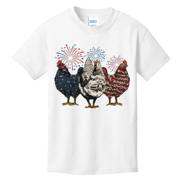 Patriotic Chicken Kids T-Shirt