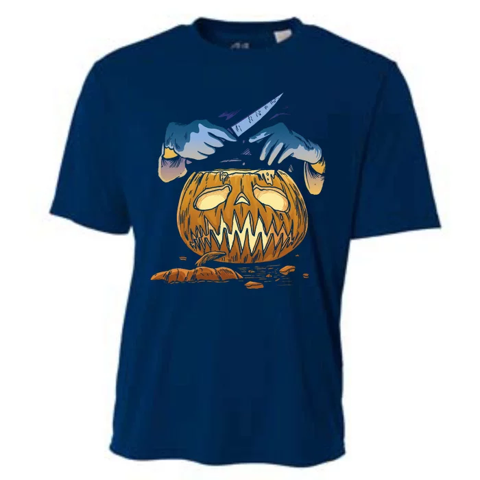 Pumpkin Carving Cooling Performance Crew T-Shirt