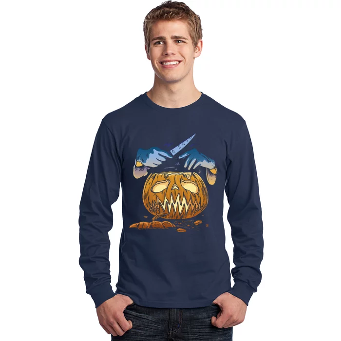 Pumpkin Carving Long Sleeve Shirt