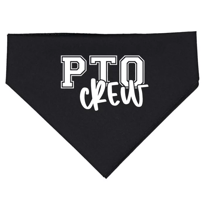 Pto Crew Parent Teacher Organization USA-Made Doggie Bandana