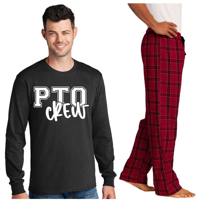 Pto Crew Parent Teacher Organization Long Sleeve Pajama Set