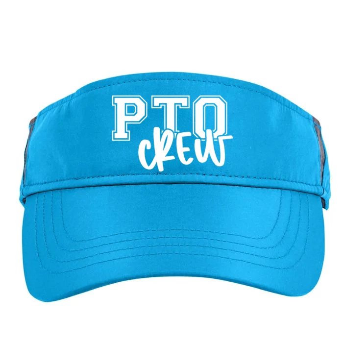 Pto Crew Parent Teacher Organization Adult Drive Performance Visor